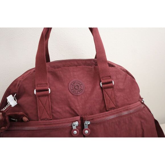 Kipling K15387-6JH WMN's Lg. Merlot/Red Eugina Crossbody Satchel Travel Bag - Picture 7 of 16